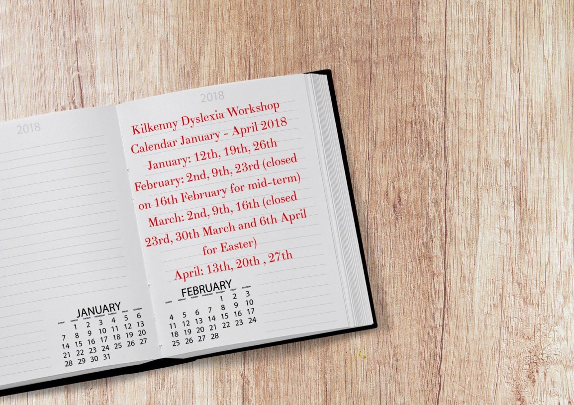 Workshop Calendar January – April&nbsp;2018