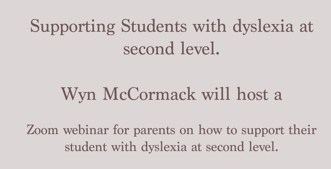 Supporting students with dyslexia at second&nbsp;level